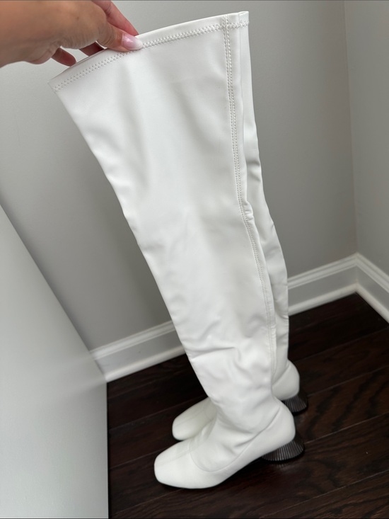 Katy Perry Collections Shoes - Katy Perry over the knee optic white boot